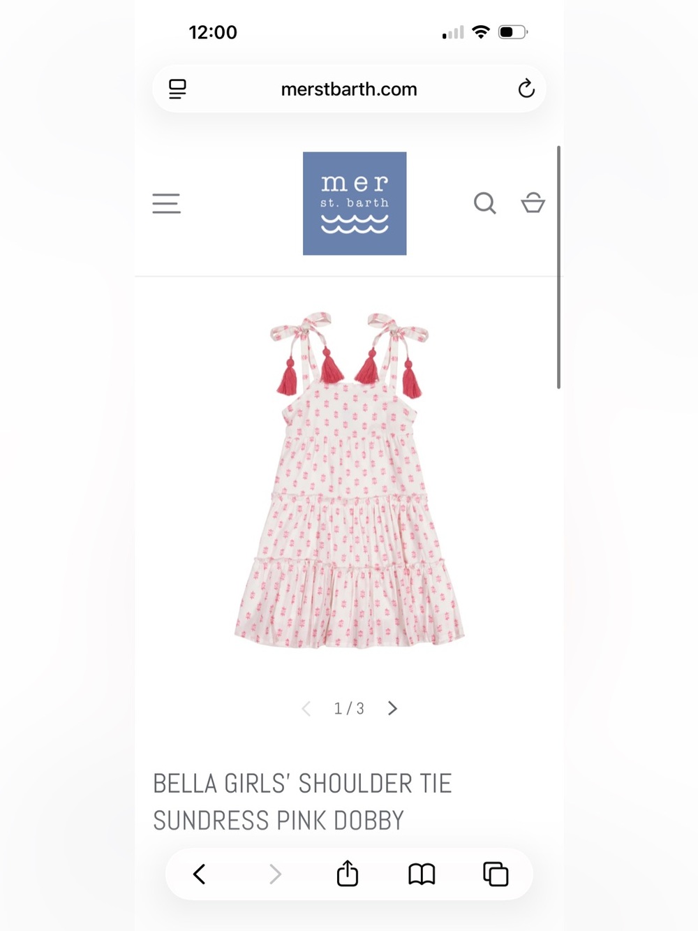 Mer St. Barth bella sundress- size 4- NWT